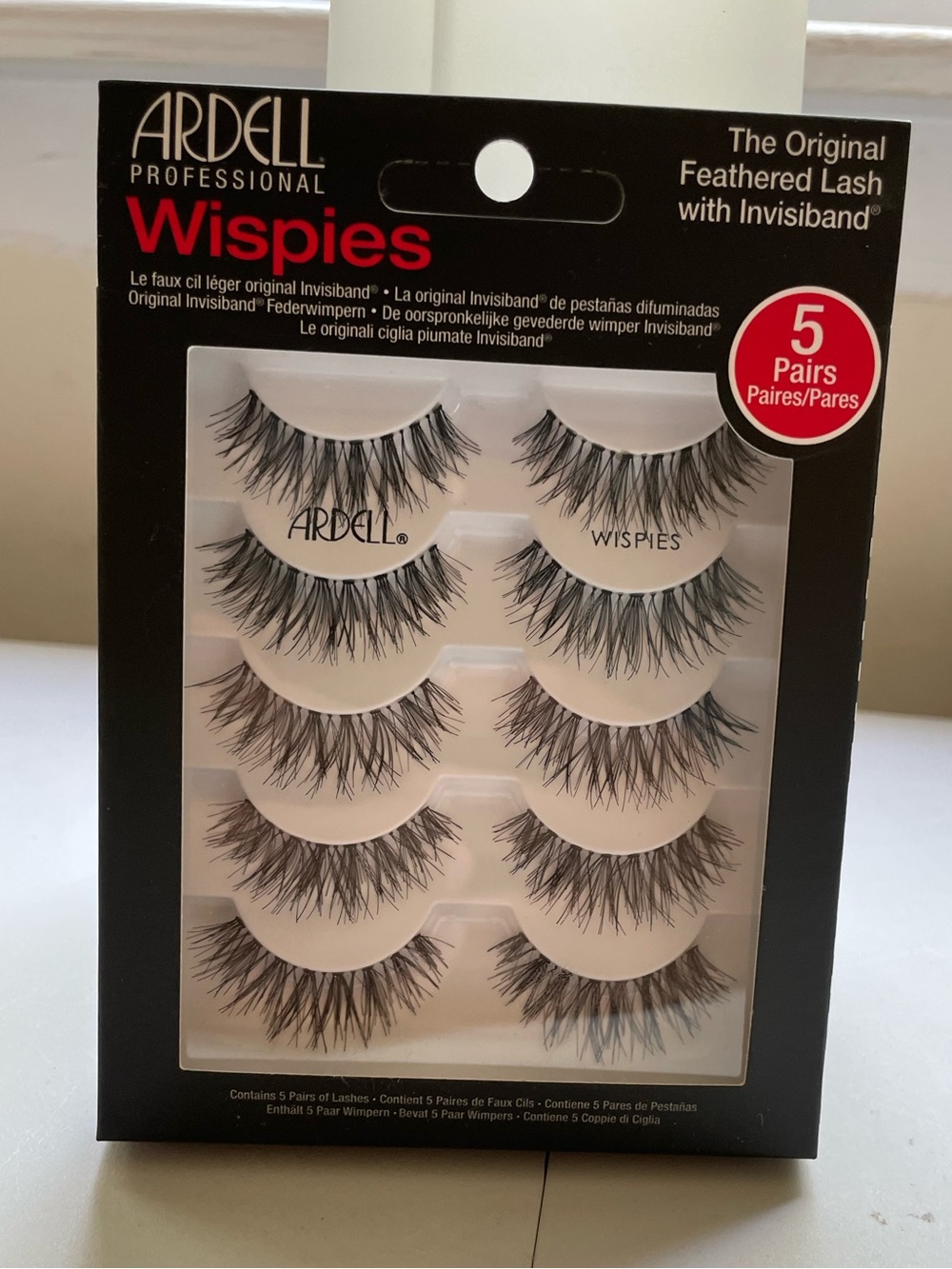 Ardell Wispies 5 Pairs Natural False Eyelashes With Invisiband New 2019